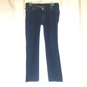 Maternity Rock & Republic dark denim low rise jeans 27